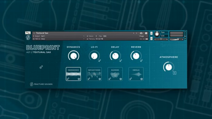 Blueprint Textural Sax: Free Kontakt Library by Fracture Sounds