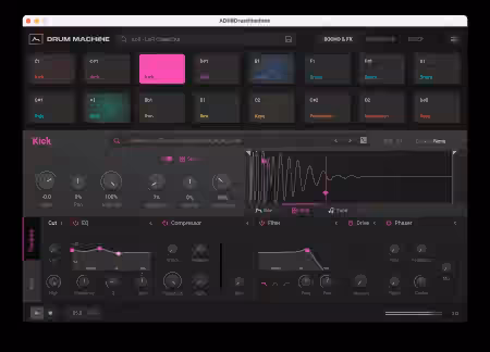 ADSR Sounds Drum Machine v1.4.0 [WiN, MacOSX]