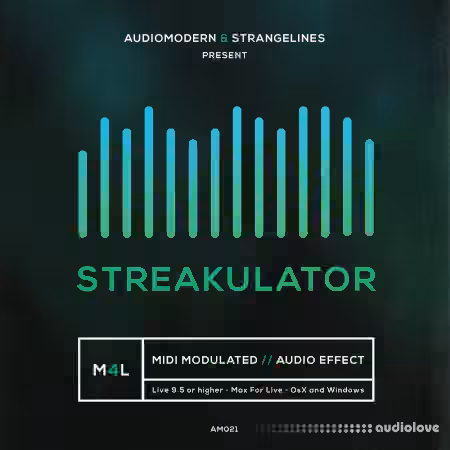 Audiomodern StrangeLines STREAKULATOR [Ableton Live, Max for Live]