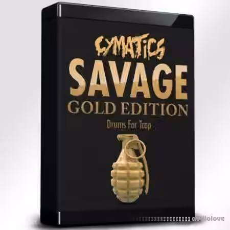 Cymatics Savage Drums For Trap Gold Edition [WAV, MiDi]
