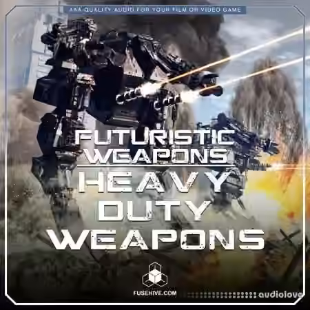 GameDev Market Futuristic Sci-Fi Laser Machine Guns, Flamethrowers and Heavy Duty Weapons Sound Effects Library [WAV, MP3]