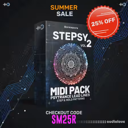 Sonicspore STEPSY Vol.2 Psytrance Lead Lines [WAV, Synth Presets]